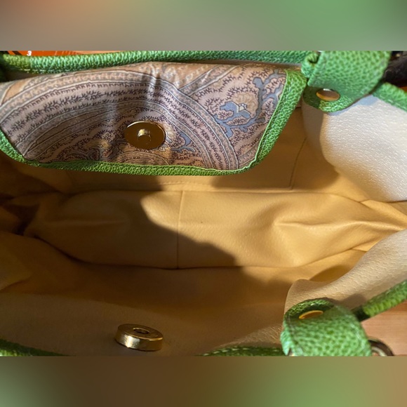 Etro Paisley Canvas and Leather Bag - Picture 6 of 12